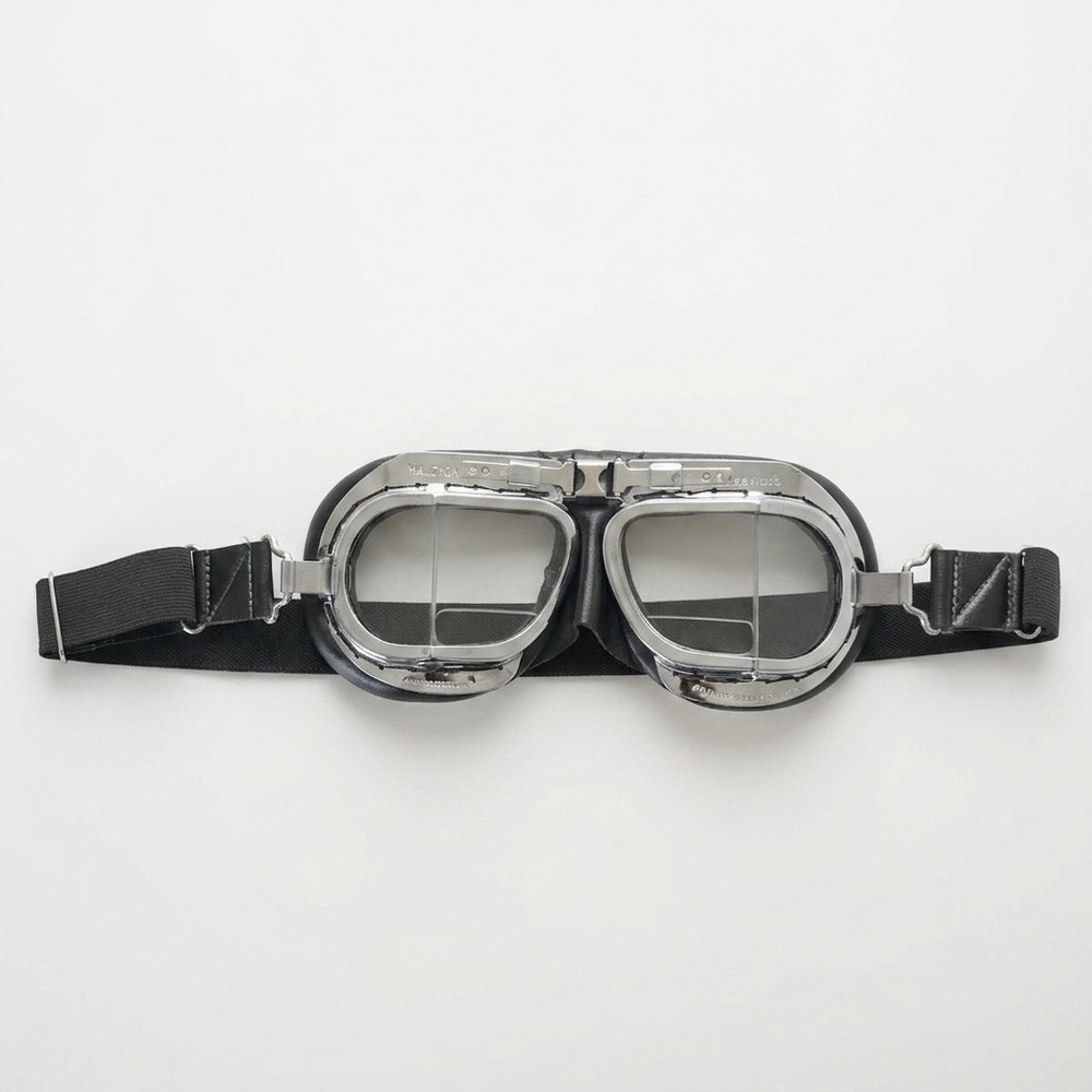 Vintage Halcyon‎ BS 4110 Motorcycle Aviator Goggles Made in England